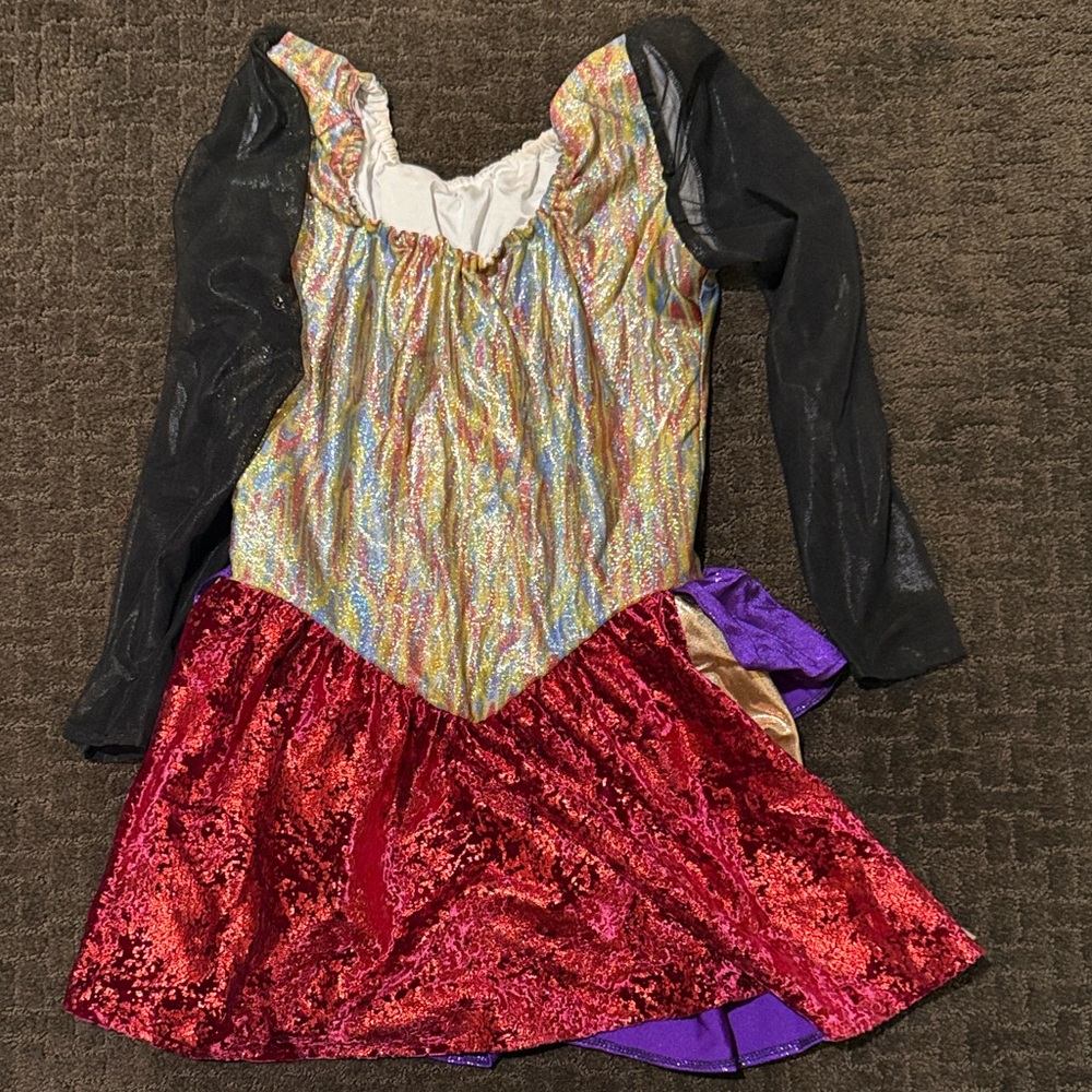 Colorful Costume with Black Sleeves